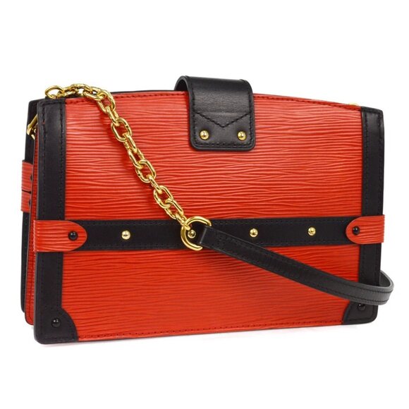 Louis Vuitton Red Epi Trunk Clutch Shoulder Bag - Picture 2 of 9